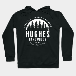 white ink Hughes Hoodie